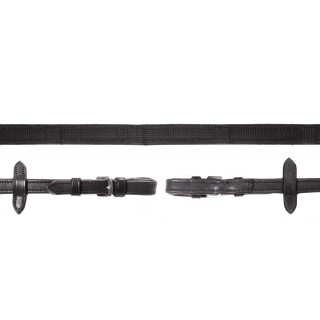 Zügel Durasoft Grip black/silver Warmblut