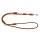 Hundeleine Rundleder cognac
