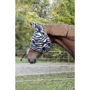 Fliegenmaske Zebra mit Ohrenschutz Pony