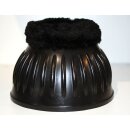 Hufglocken Gummi Plüsch schwarz XL