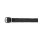 Sporenriemen Nylon schwarz/silber