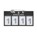 Classic Kopfnummern 2er Pack vierstellig black