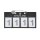 Classic Kopfnummern 2er Pack vierstellig black