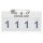 Classic Kopfnummern 2er Pack vierstellig white