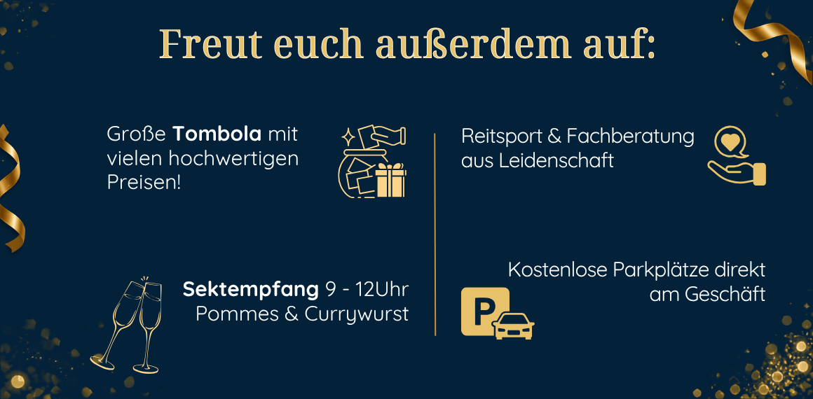Freut euch außerdem auf eine riesen Tombola!